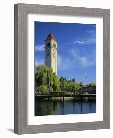 Great Northern Clock Tower, Riverfront Park, Spokane, Washington, USA-Charles Gurche-Framed Photographic Print