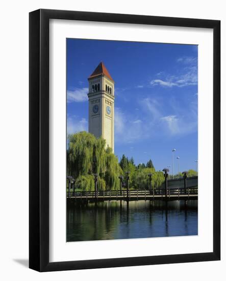 Great Northern Clock Tower, Riverfront Park, Spokane, Washington, USA-Charles Gurche-Framed Photographic Print