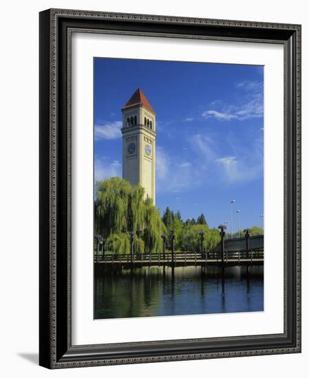 Great Northern Clock Tower, Riverfront Park, Spokane, Washington, USA-Charles Gurche-Framed Photographic Print