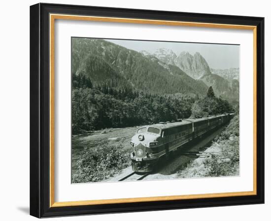 Great Northern on the Skykomish, Circa 1955-null-Framed Giclee Print