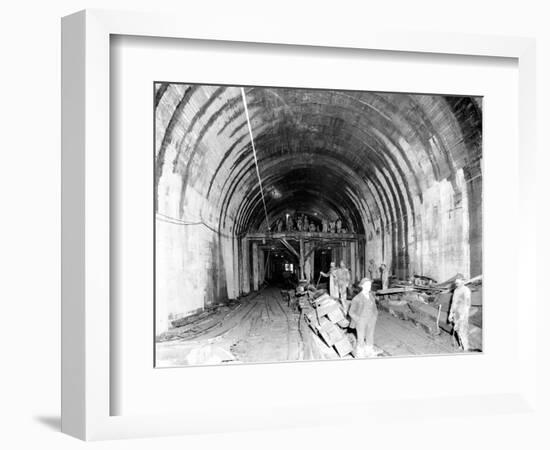 Great Northern Tunnel Under Seattle, Jan. 25, 1904-Asahel Curtis-Framed Giclee Print