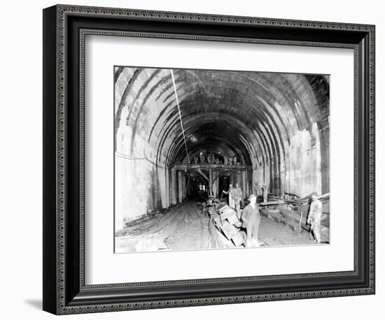 Great Northern Tunnel Under Seattle, Jan. 25, 1904-Asahel Curtis-Framed Giclee Print