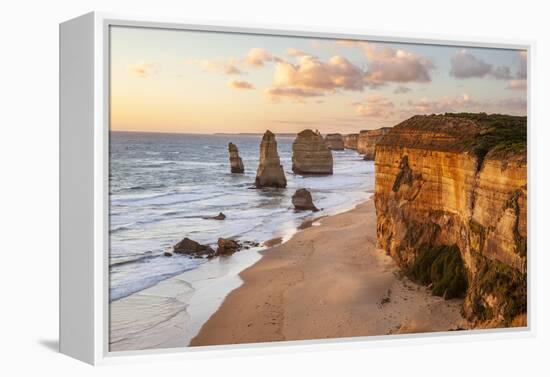 Great Ocean Road, Port Campbell National Park, Victoria, Australia. Twelve Apostles at Sunset-Matteo Colombo-Framed Premier Image Canvas