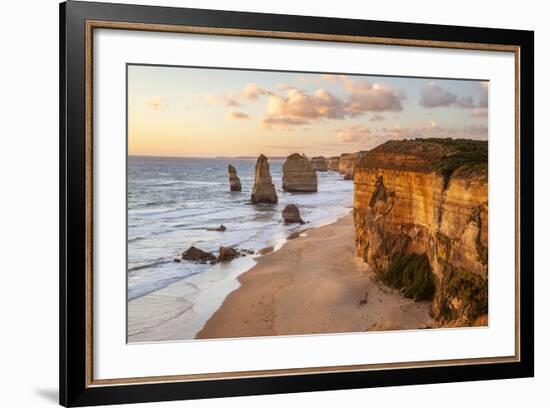 Great Ocean Road, Port Campbell National Park, Victoria, Australia. Twelve Apostles at Sunset-Matteo Colombo-Framed Photographic Print