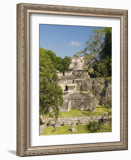 Great Plaza, North Acropolis, Tikal, UNESCO World Heritage Site, Tikal National Park, Guatemala-null-Framed Photographic Print