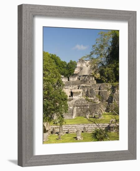 Great Plaza, North Acropolis, Tikal, UNESCO World Heritage Site, Tikal National Park, Guatemala-null-Framed Photographic Print