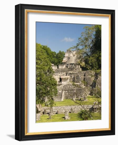 Great Plaza, North Acropolis, Tikal, UNESCO World Heritage Site, Tikal National Park, Guatemala-null-Framed Photographic Print