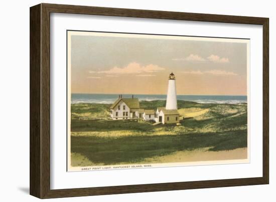 Great Point Lighthouse, Nantucket, Massachusetts-null-Framed Art Print