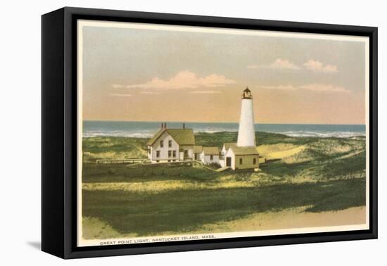 Great Point Lighthouse, Nantucket, Massachusetts-null-Framed Stretched Canvas