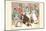 Great Professor Fell to His Knees to Play with the Children at the Wedding Party-Randolph Caldecott-Mounted Art Print