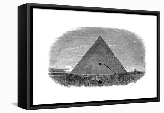 Great Pyramid of Cheops at Giza Being Used as an Astronomical Observatory-null-Framed Premier Image Canvas