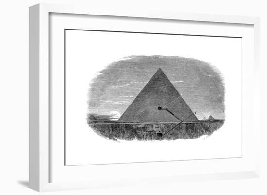 Great Pyramid of Cheops at Giza Being Used as an Astronomical Observatory-null-Framed Giclee Print