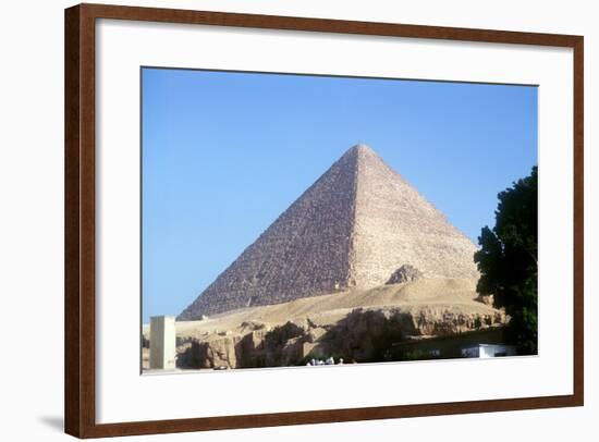 Great Pyramid of Cheops at Giza, Egypt, 4th Dynasty, Old Kingdom, 26th Century Bc-null-Framed Photographic Print