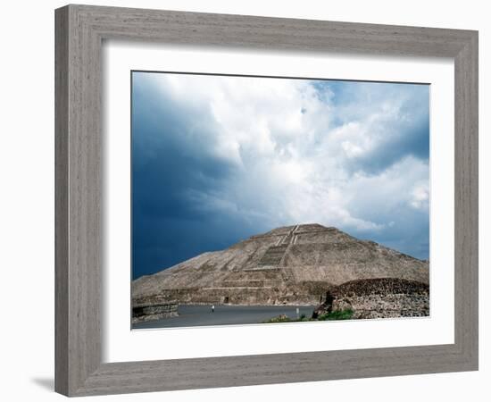 Great Pyramid of the Sun at Teotihuacan Aztec Ruins, Mexico-Russell Gordon-Framed Photographic Print