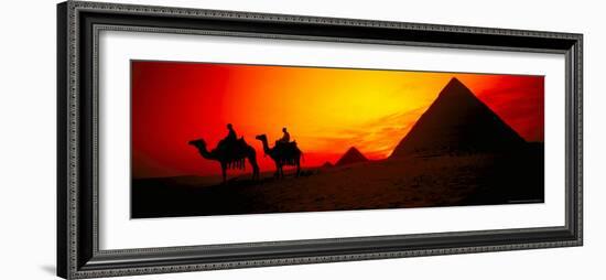 Great Pyramids of Giza at Sunset, Egypt-Bill Bachmann-Framed Photographic Print