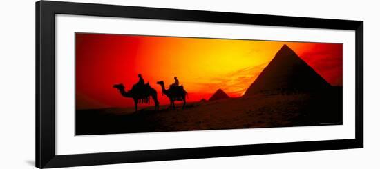 Great Pyramids of Giza at Sunset, Egypt-Bill Bachmann-Framed Photographic Print