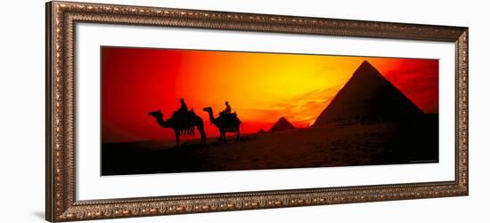 Great Pyramids of Giza at Sunset, Egypt-Bill Bachmann-Framed Photographic Print