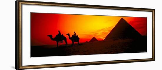 Great Pyramids of Giza at Sunset, Egypt-Bill Bachmann-Framed Photographic Print