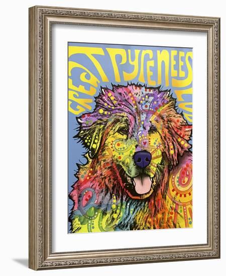 Great Pyrenees-Dean Russo-Framed Giclee Print