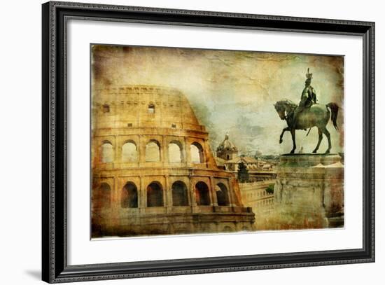 Great Rome - Artwork In Painting Style-Maugli-l-Framed Art Print