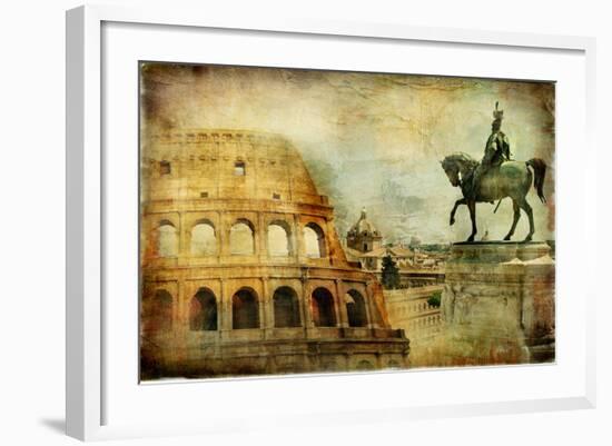 Great Rome - Artwork In Painting Style-Maugli-l-Framed Art Print