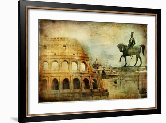 Great Rome - Artwork In Painting Style-Maugli-l-Framed Art Print