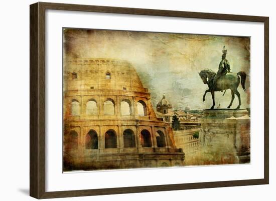 Great Rome - Artwork In Painting Style-Maugli-l-Framed Art Print