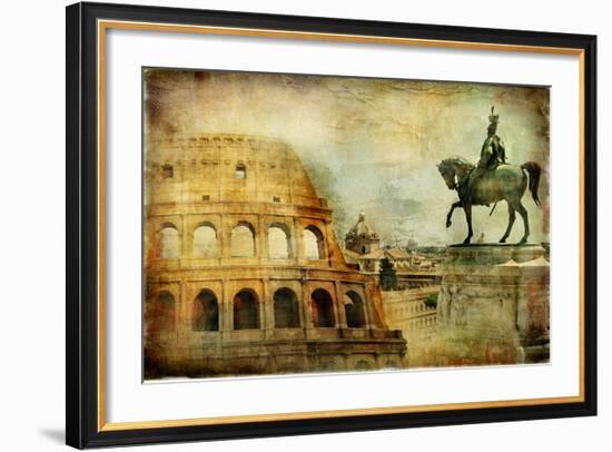 Great Rome - Artwork In Painting Style-Maugli-l-Framed Art Print