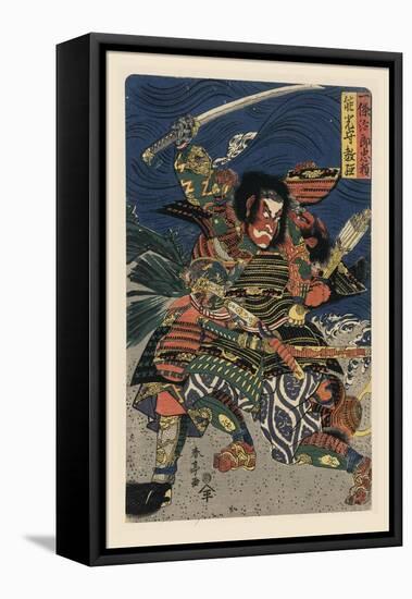 Great Samauri in Battle-null-Framed Stretched Canvas