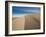 Great Sand Dunes, Co: a Sandy Ridge Line Vanishes into the Horizon-Brad Beck-Framed Photographic Print