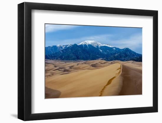 Great Sand Dunes National Park and Sangre Cristo Mountains, Colorado-Howie Garber-Framed Photographic Print