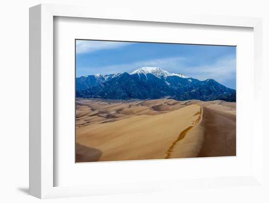 Great Sand Dunes National Park and Sangre Cristo Mountains, Colorado-Howie Garber-Framed Photographic Print