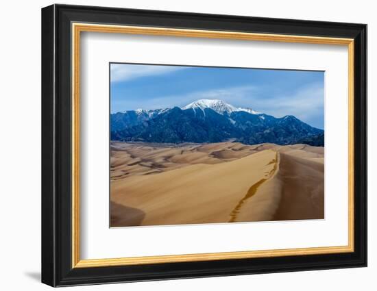 Great Sand Dunes National Park and Sangre Cristo Mountains, Colorado-Howie Garber-Framed Photographic Print