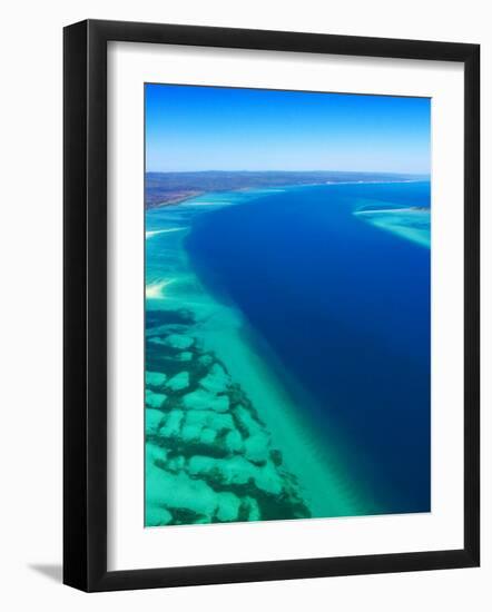Great Sandy Straits and Fraser Island , Queensland, Australia-David Wall-Framed Photographic Print