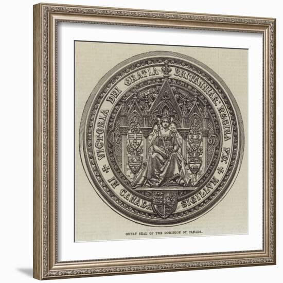 Great Seal of the Dominion of Canada-null-Framed Giclee Print