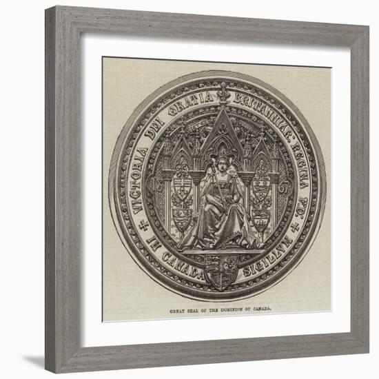 Great Seal of the Dominion of Canada-null-Framed Giclee Print