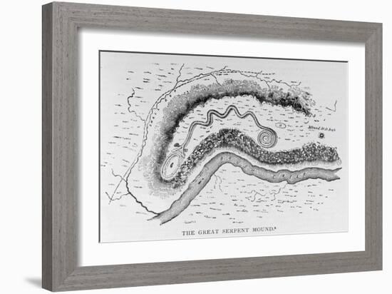 Great Serpent Mound, Locust Grove, Ohio, Narrative and Critical History of America-null-Framed Giclee Print