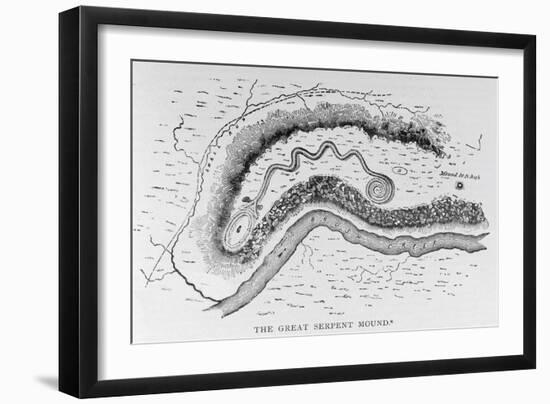 Great Serpent Mound, Locust Grove, Ohio, Narrative and Critical History of America-null-Framed Giclee Print