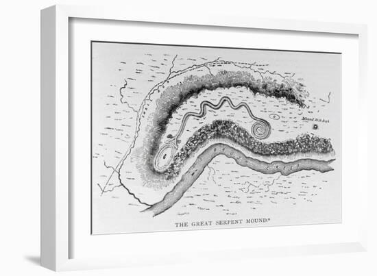 Great Serpent Mound, Locust Grove, Ohio, Narrative and Critical History of America-null-Framed Giclee Print