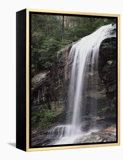 Great Smoky Mountains, a Waterfall Flows from the Forest-Christopher Talbot Frank-Framed Premier Image Canvas