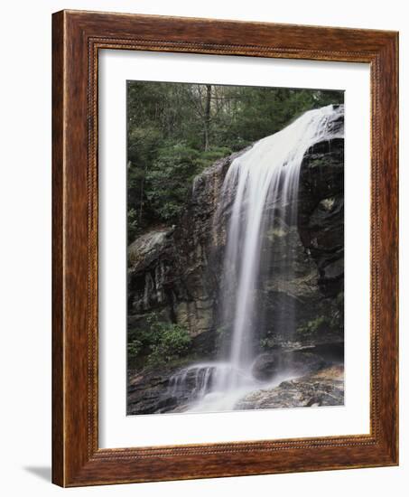 Great Smoky Mountains, a Waterfall Flows from the Forest-Christopher Talbot Frank-Framed Photographic Print