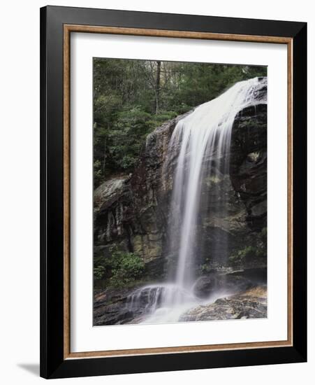 Great Smoky Mountains, a Waterfall Flows from the Forest-Christopher Talbot Frank-Framed Photographic Print