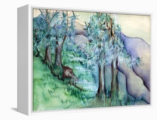 Great Smoky Mountains-Zelda Fitzgerald-Framed Stretched Canvas