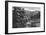 Great Smoky Mts. Nat'l Park, Tn - Newfound Gap Highway Scene (B/W), c.1940-Lantern Press-Framed Art Print