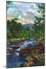 Great Smoky Mts. Nat'l Park, Tn - View of Little River Near Gatlinburg, c.1946-Lantern Press-Mounted Art Print