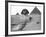 Great Sphinx and Pyramids at Giza-Bettmann-Framed Photographic Print