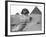 Great Sphinx and Pyramids at Giza-Bettmann-Framed Photographic Print