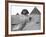 Great Sphinx and Pyramids at Giza-Bettmann-Framed Photographic Print