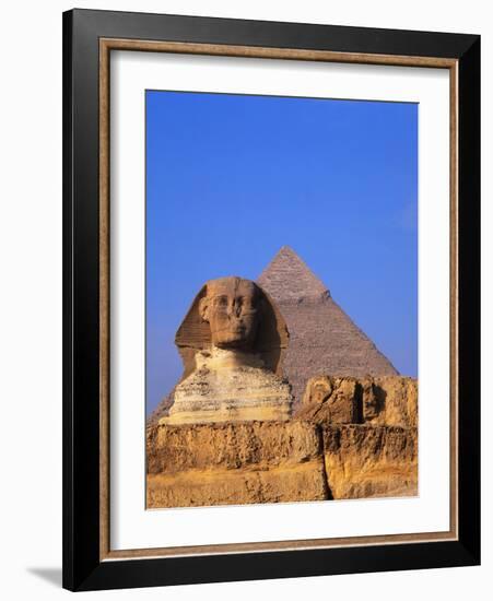 Great Sphinx and the Pyramid of Khafre-Leslie Richard Jacobs-Framed Photographic Print