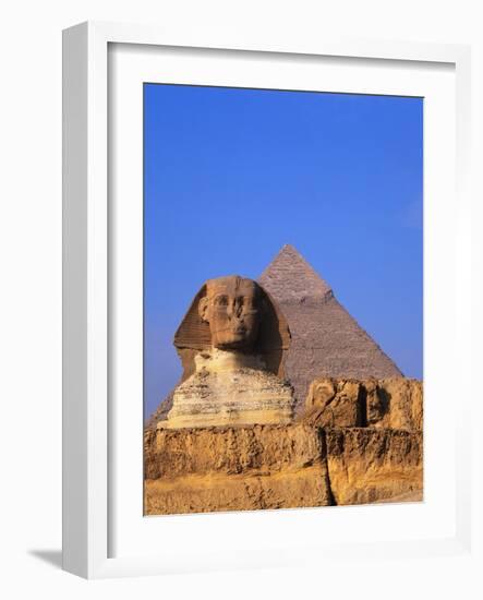 Great Sphinx and the Pyramid of Khafre-Leslie Richard Jacobs-Framed Photographic Print